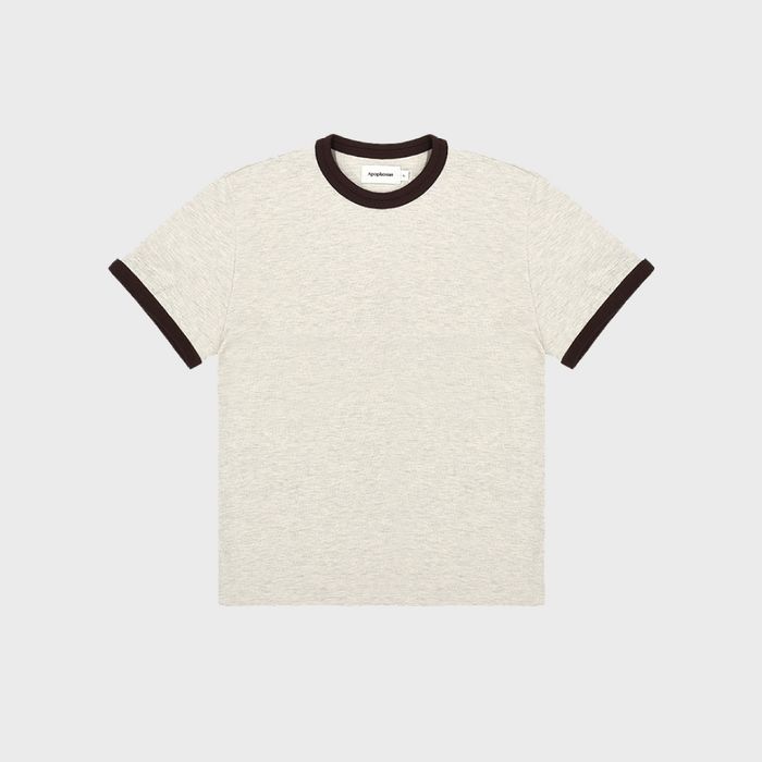 Double Crewneck Ringer T_Oatmeal