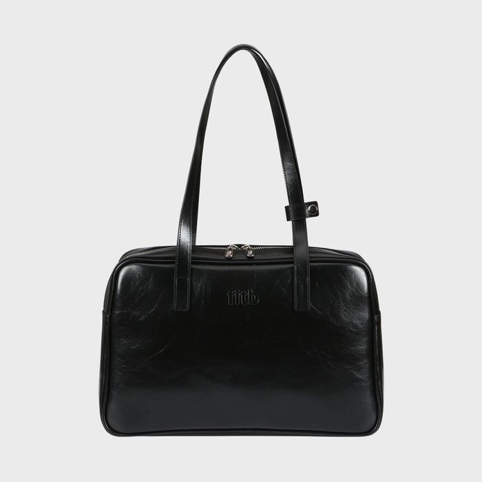 Trapezoid Shoulder Bag (black)