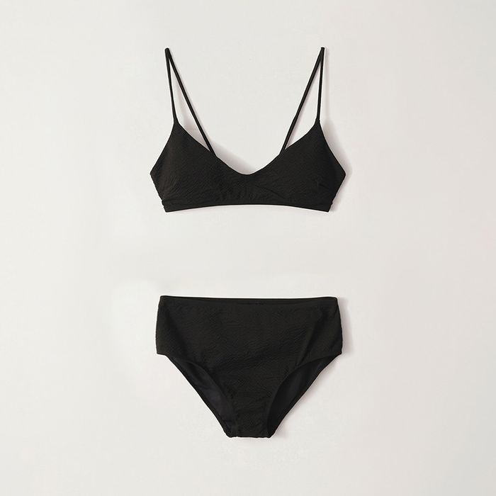 Seersucker bikini (Black)