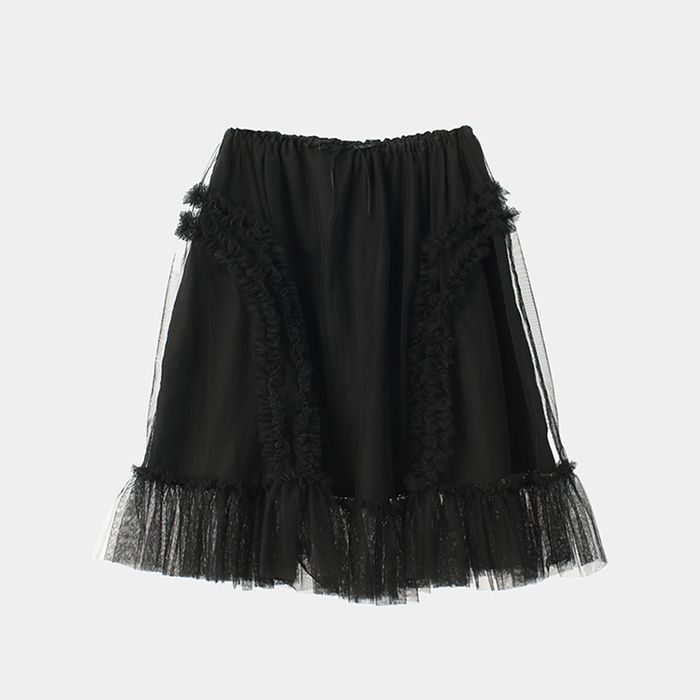 BANDING RUFFLE SHA SKIRT - BLACK
