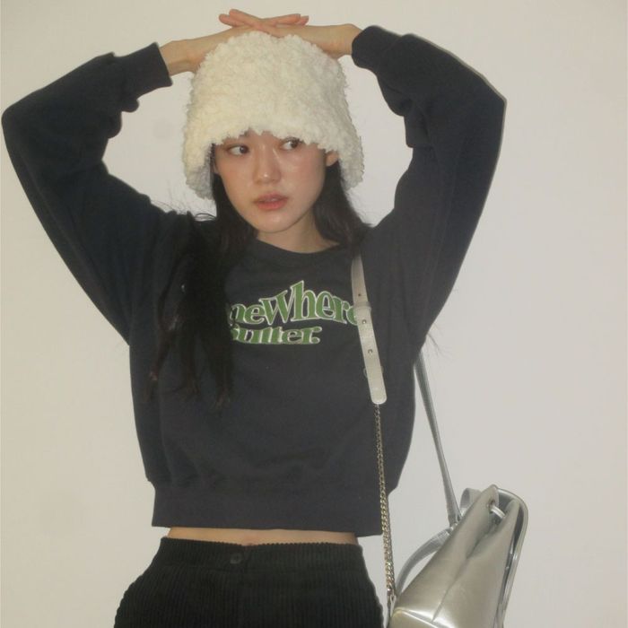 new wave logo sweatshirt - navy