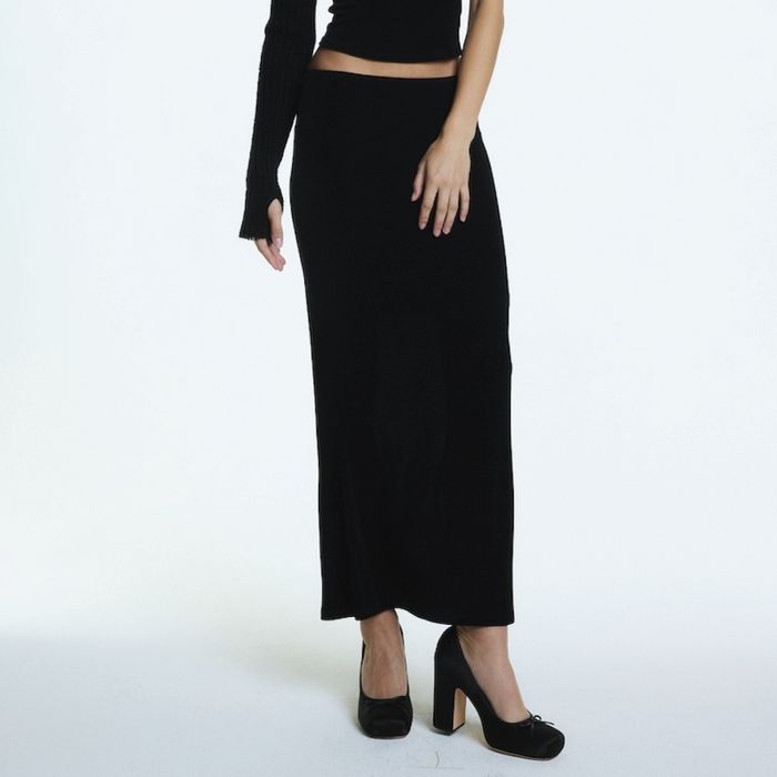 G BOX LONG SKIRT (BLACK)