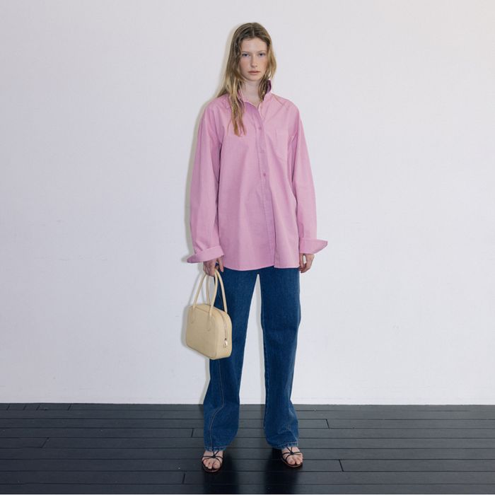 BASIC RELAXED WIDE DENIM, MID BLUE