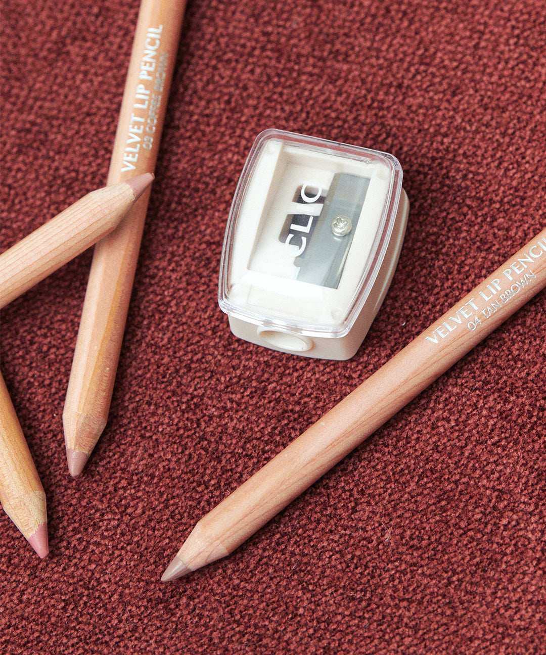 Clio [Limited Special Price ⭐] Velvet Lip Pencil + Sharpener Specialty [No. 3,4,5,6]