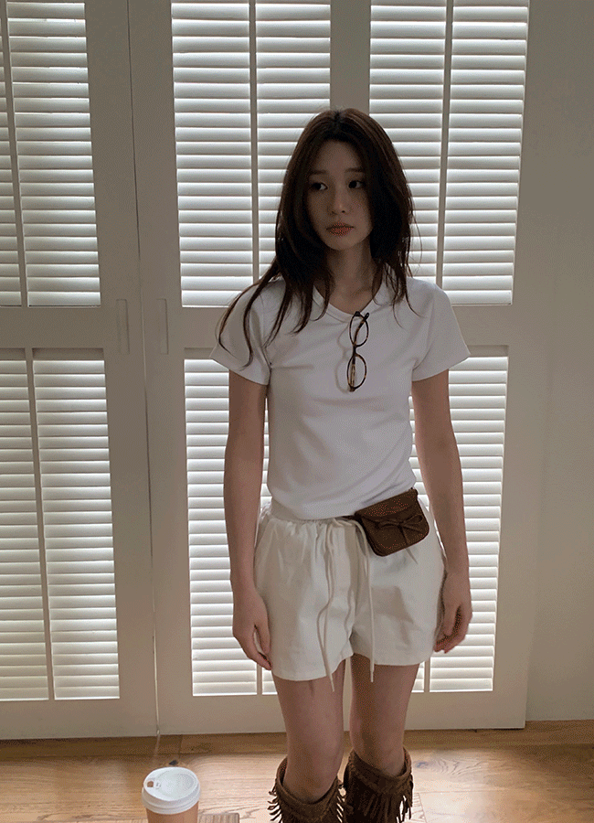 Uini [Recommended] Puff crop top (5 colors)