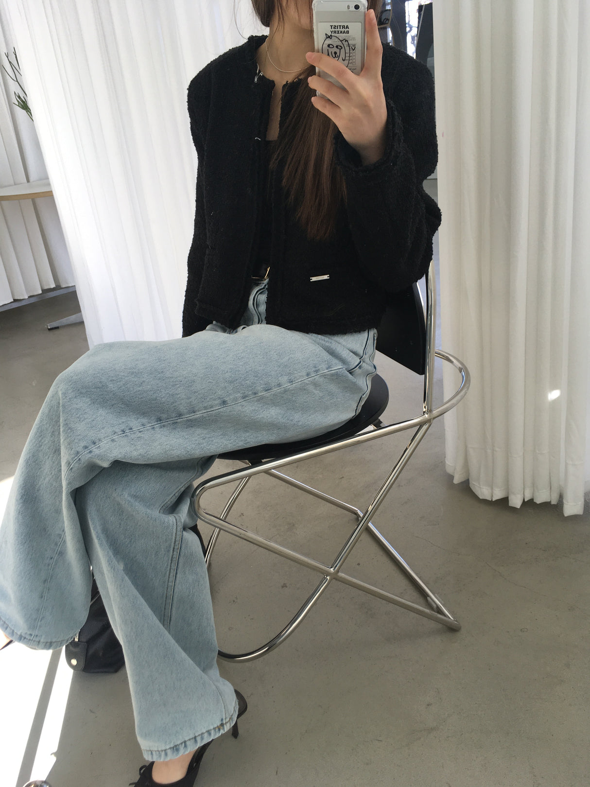 노프 belle tweed jacket(3color)
