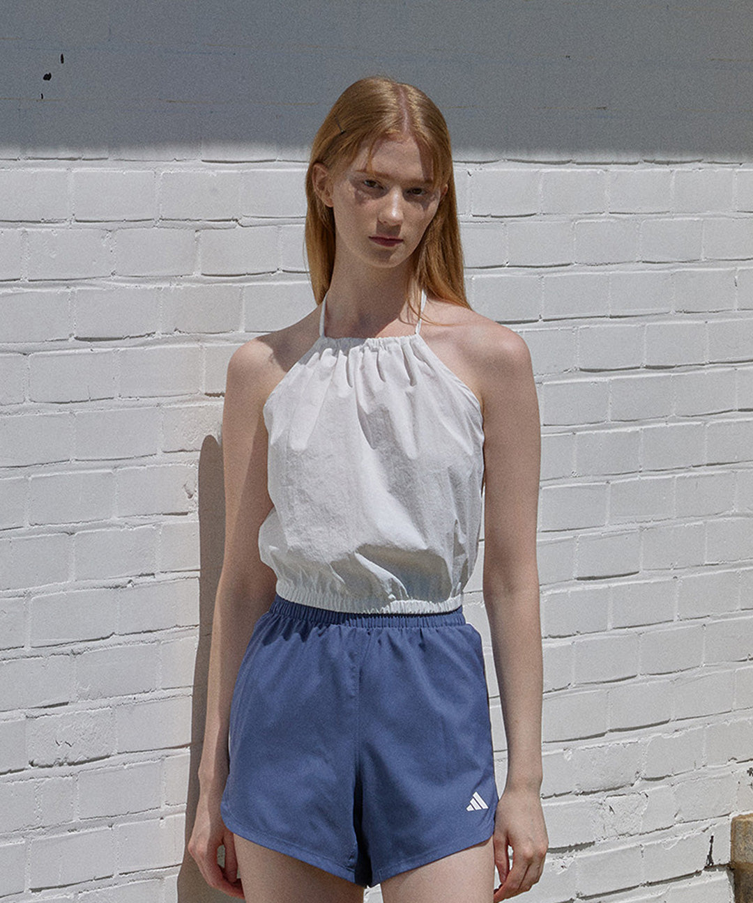 Letterprommoon Montsheri Halterneck Banding Top (2 colors)