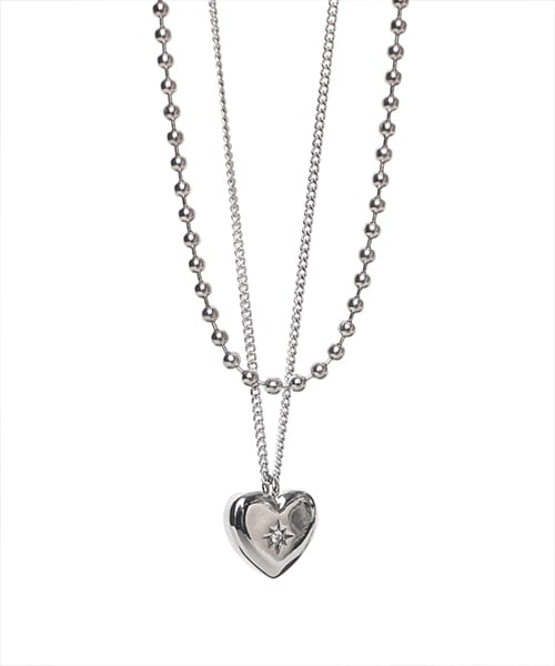 Scaletto [2SET] 1111 Heart Double Layered Necklace - Review | Musinsa