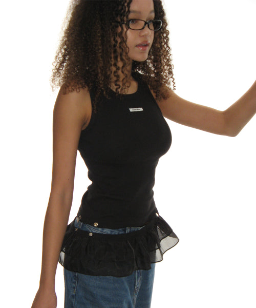 frill snap sleeve_black