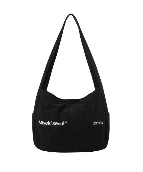 MISEKI SEOUL☆Cotton big crossbag MISEKI SEOUL Cotton Big Crossbag BLACK - Size & Review