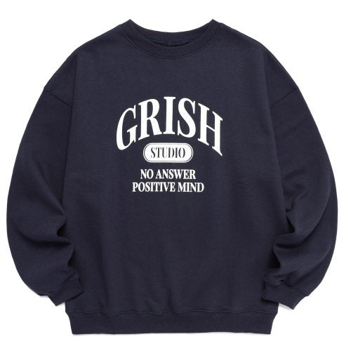 Serif Logo Sweatshirt Navy