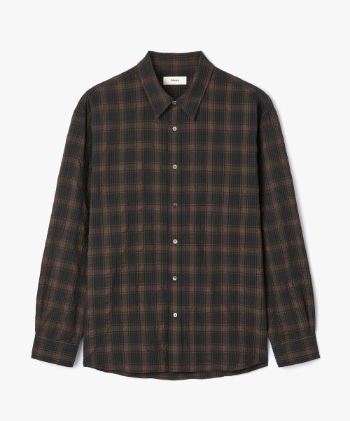 FABREGAT FRIGIA CHECK Shirt (Charcoal) - Size & Review | Musinsa