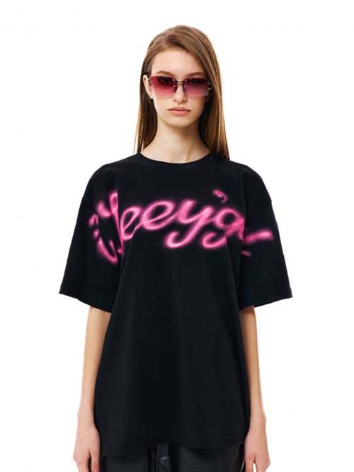 SPRAY OVERSIZE T-SHIRT BLACK