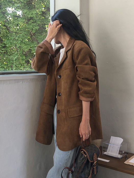 [Exclusive] Suede Tailored Jacket JYJK729B