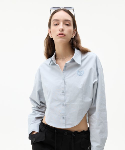 LK CROP SHIRT (SKY BLUE)
