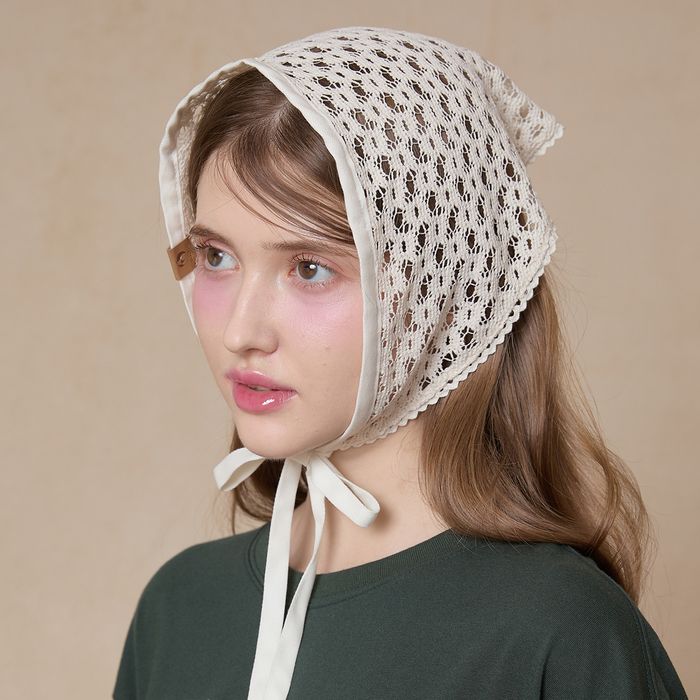 Lace Knitwear Bandana 4 COLOR