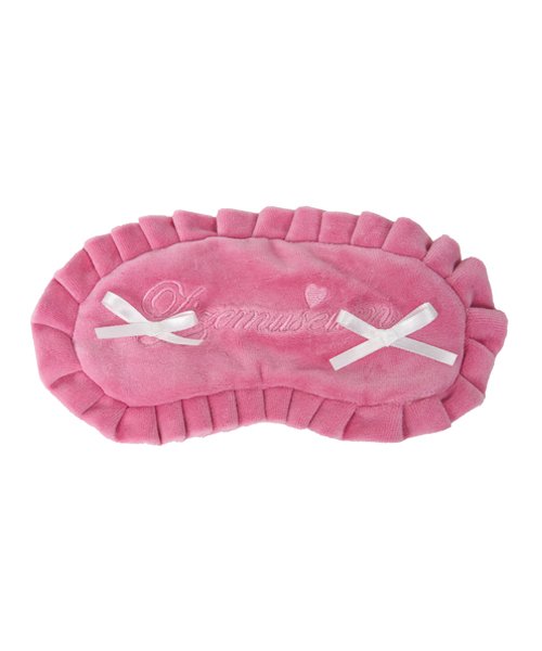 VELVET RIBBON PAJAMA EYE PATCH (PINK)