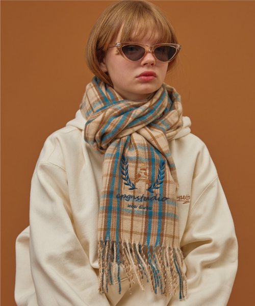 Heritage Check Muffler Beige