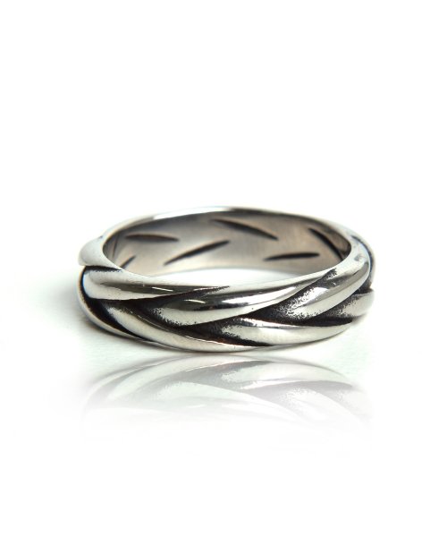 BAT402 [surgical steel] Daily rope twisted Ring