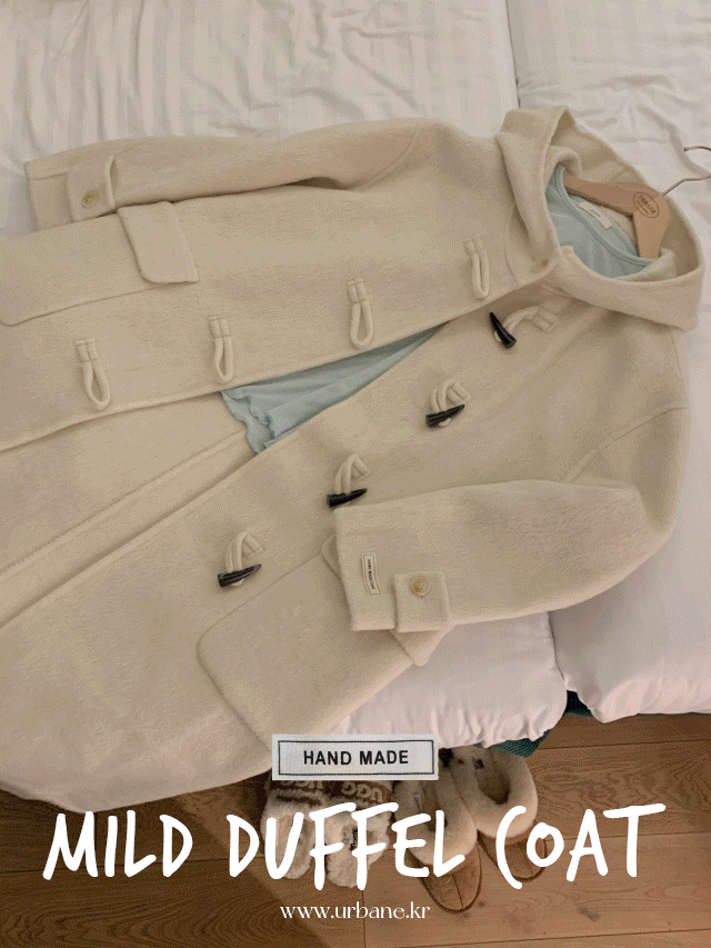 Irvine [Only] ✨ High Quality💕URBANE MADE💕 Mild Overfit Long Handmade Tteokbokki Duffle Coat (2c)
