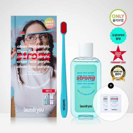 Laundryu Clean Face Gargle Strong Gel to Foam Cleanser Set