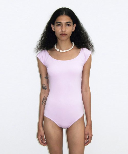 DIAGONAL BALLERINA SWIMSUIT (pink) - Size & Review | Musinsa