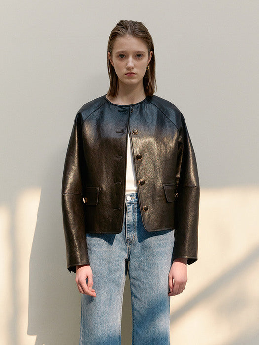 TWS ECO LEATHER ROUND JACKET_2 COLOR
