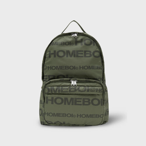 logo backpack - satin khaki