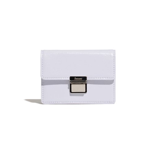Crinkle Push Accordion Pocket - Fog Lavender