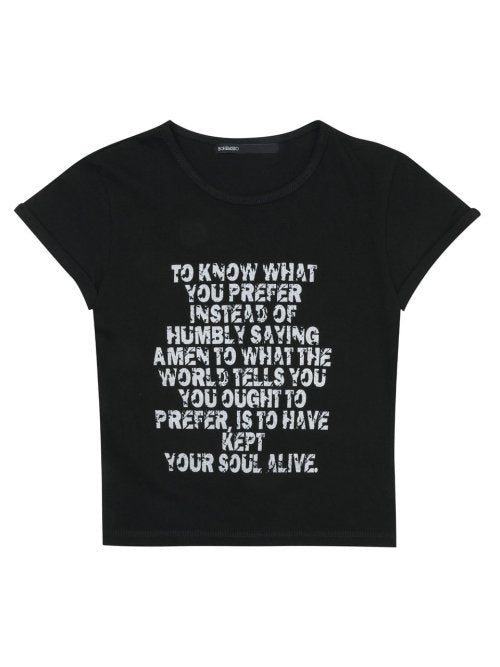 SILVER PAINTING T, BLACK