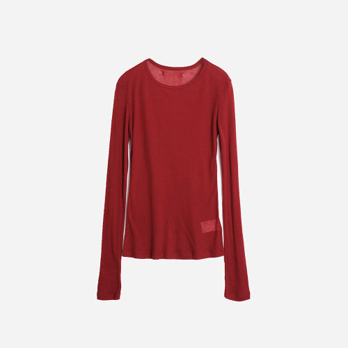 Our Tencel Blended Layered Tee (Red)