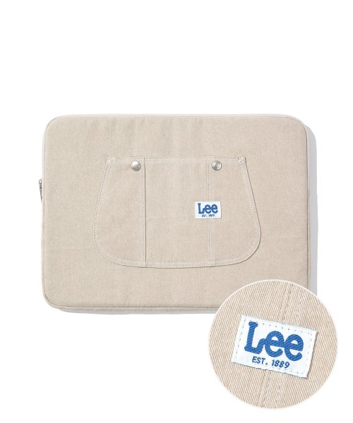 Vintage Logo Laptop Pouch Indigo Beige