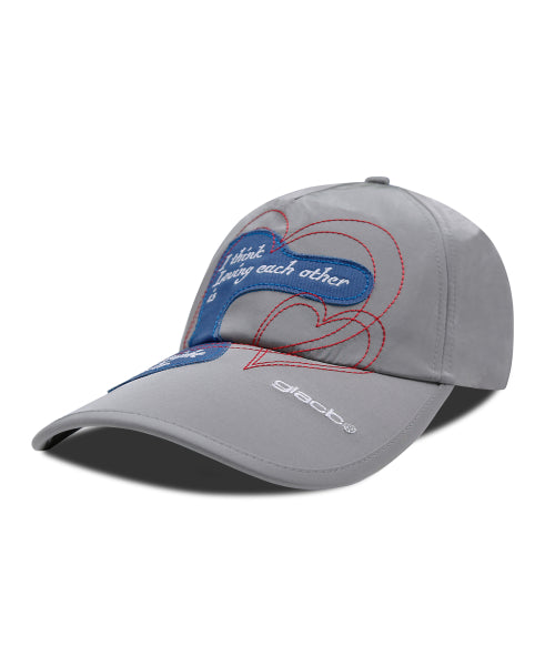 GC042 Love Poet Glossy Nylon Ball Cap (GRAY)