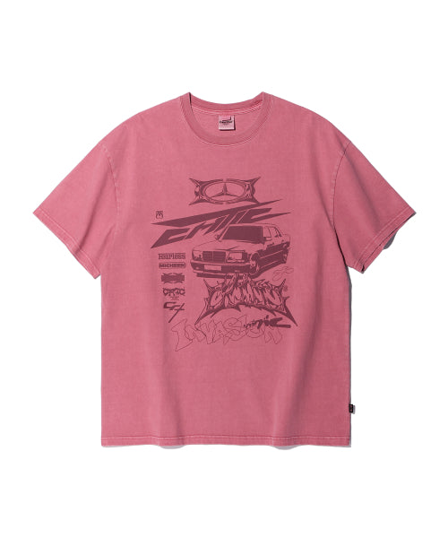 PIGMENT RACING CRITIC CAR T-SHIRTS PINK