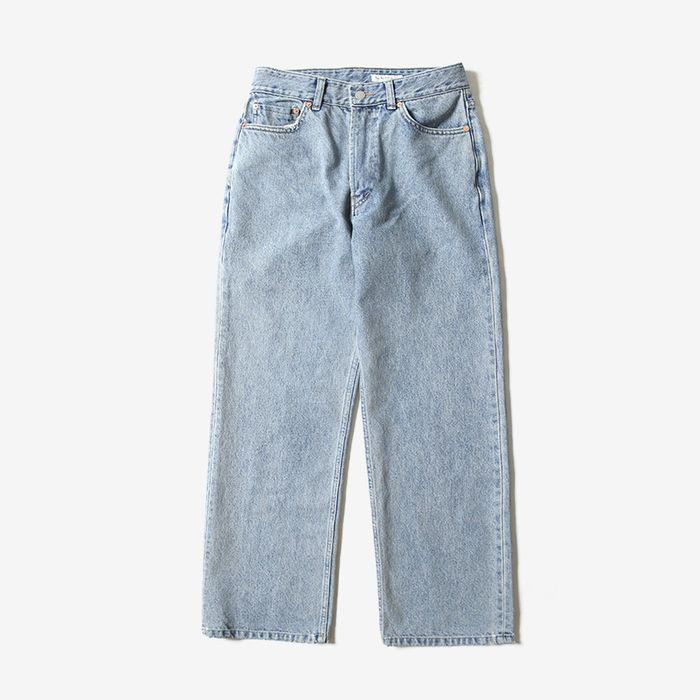 TF5-DN02 Straight Denim Pants - Light Blue