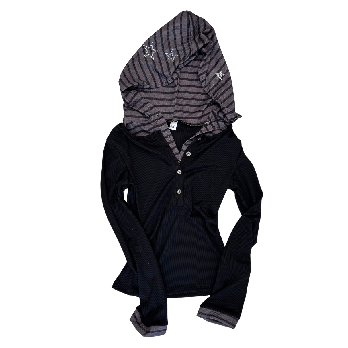Sinique Midnight Star Dangara Hooded Buckle T-shirt
