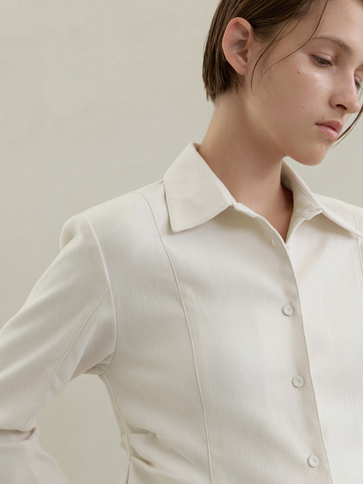 WARM TOUCH SLIM FIT PADDED BLOUSE (BL-4175)