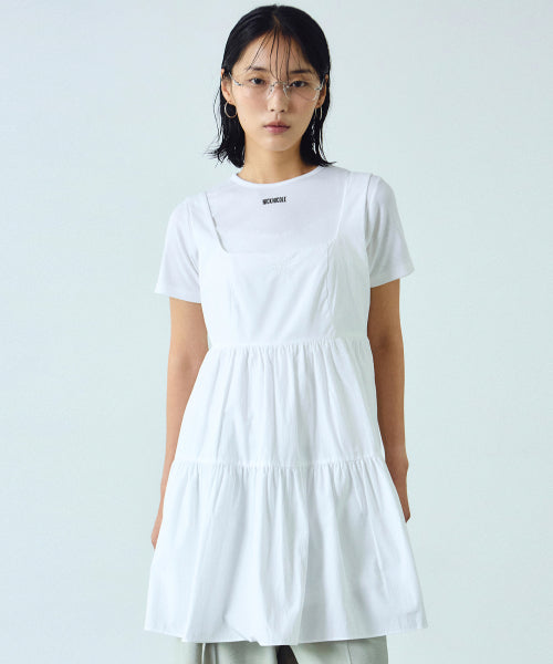 Ruffle Sleeveless Dress_White
