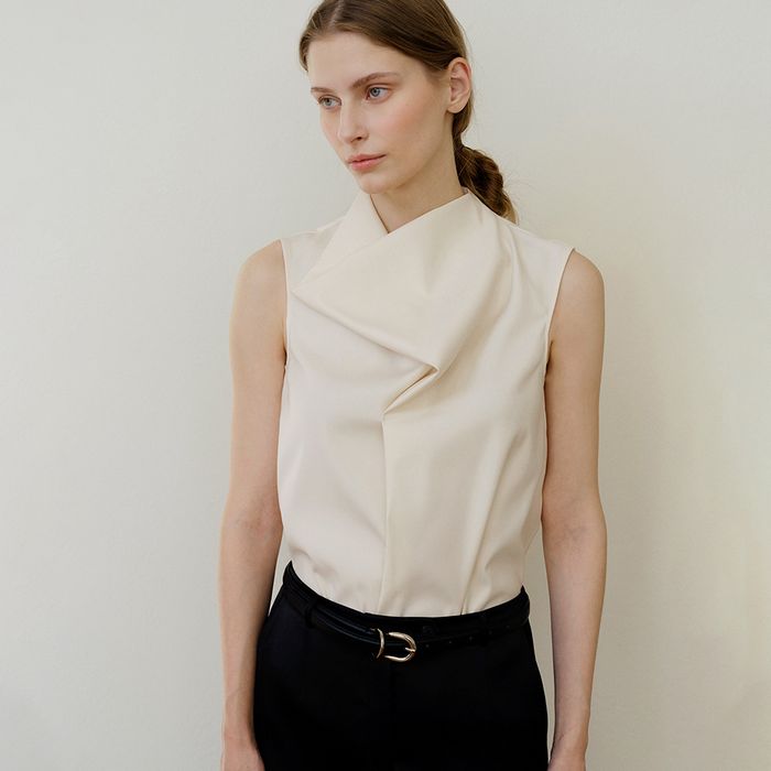 Eliza Wool Blouse Cream