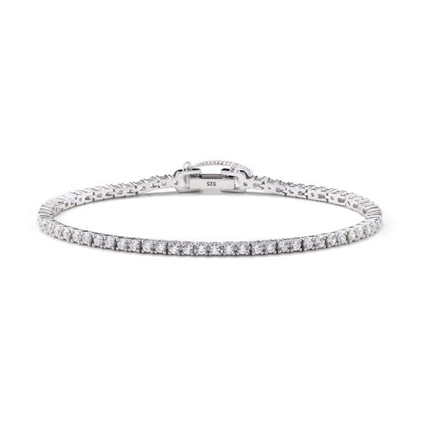 Silver tennis bracelet H0148