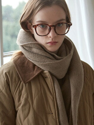 Pastel Knit Muffler_Cocoa