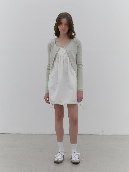 Serena Button Cardigan (Mint)