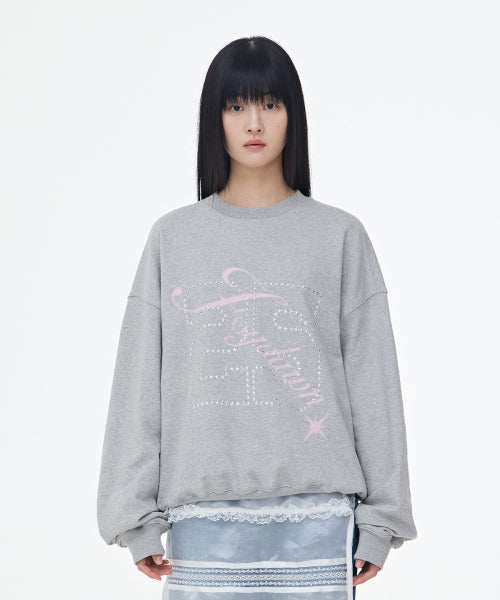 FOGDAWN 25 Star Study Sweatshirt (grey) - Size & Review | Musinsa