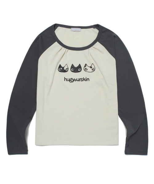 ハグラグランTシャツ（クリーム）