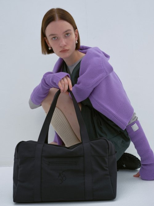 Lip Large Boston Bag_Black