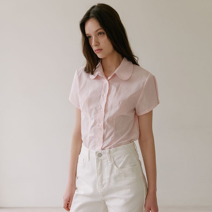 [29CM 단독] Round Collar Blouse - Pink