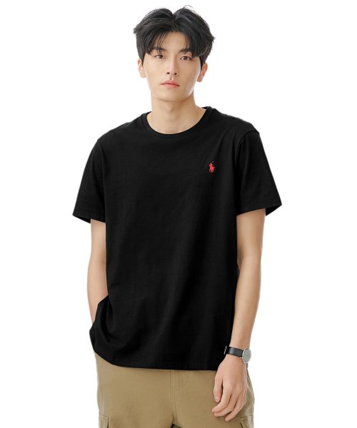 Custom Slim Fit Cotton T-Shirt - Black