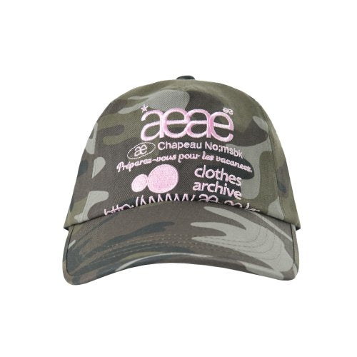 AEAE ウェブ ロゴ カモ 5 パネル キャップ - [グリーン] - サイズとレビュー | MUSINSA