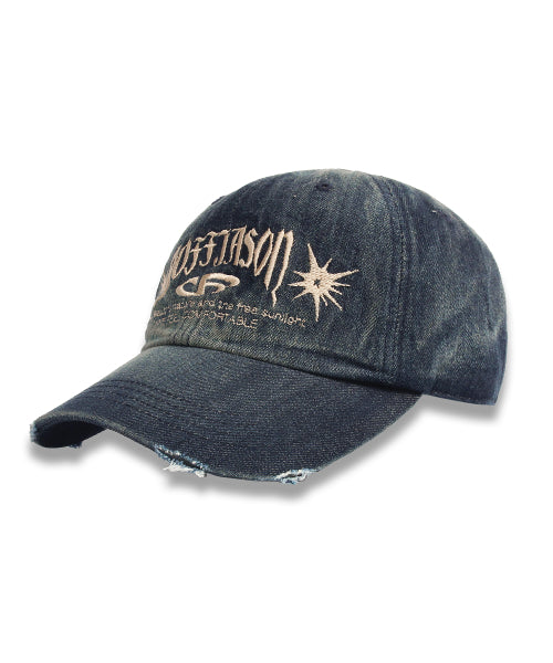 DOFFJASON Vintage Washed Denim Ball Cap INDIGO - Size & Reviews | MUSINSA