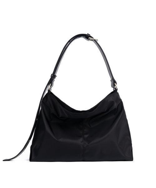 [With Haesoo] Contour Belted Bag (Nylon Black)